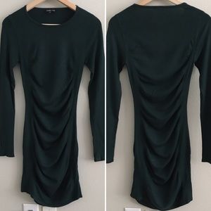 Express long sleeve dress — green